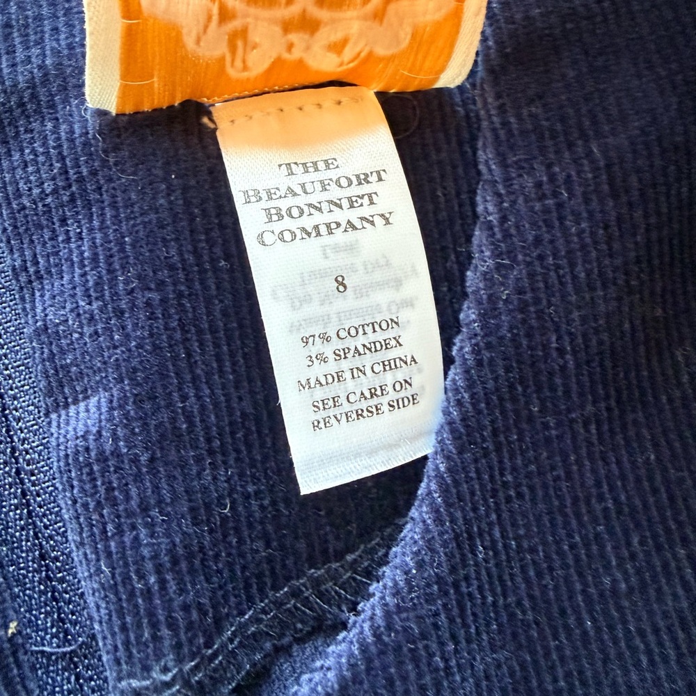 The Beaufort Bonnet navy corduroy dress - Picture 4 of 4